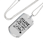 Jesus But I Cuss Christian Necklace Stainless Steel or 18k Gold Dog Tag 24" Chain-Express Your Love Gifts