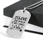 Jesus But I Cuss Christian Necklace Stainless Steel or 18k Gold Dog Tag 24" Chain-Express Your Love Gifts
