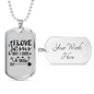Jesus But I Cuss Christian Necklace Stainless Steel or 18k Gold Dog Tag 24" Chain-Express Your Love Gifts