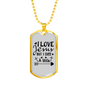 Jesus But I Cuss Christian Necklace Stainless Steel or 18k Gold Dog Tag 24" Chain-Express Your Love Gifts