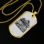 Jesus Camper Christian Necklace Stainless Steel or 18k Gold Dog Tag 24" Chain-Express Your Love Gifts
