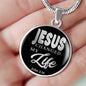 Jesus Changed My Life Circle Necklace Stainless Steel or 18k Gold 18-Express Your Love Gifts