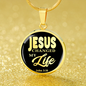 Jesus Changed My Life Circle Necklace Stainless Steel or 18k Gold 18-Express Your Love Gifts
