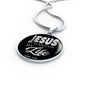 Jesus Changed My Life Circle Necklace Stainless Steel or 18k Gold 18-Express Your Love Gifts