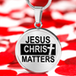 Jesus Christ Matters Circle Necklace Stainless Steel or 18k Gold 18-22"-Express Your Love Gifts