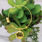 Jesus Christ Matters Stainless Steel or 18k Gold Circle Bangle Bracelet-Express Your Love Gifts