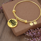 Jesus Christ Matters Stainless Steel or 18k Gold Circle Bangle Bracelet-Express Your Love Gifts