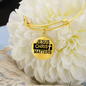 Jesus Christ Matters Stainless Steel or 18k Gold Circle Bangle Bracelet-Express Your Love Gifts