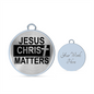 Jesus Christ Matters Stainless Steel or 18k Gold Circle Bangle Bracelet-Express Your Love Gifts