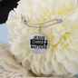 Jesus Christ Matters Stainless Steel or 18k Gold Circle Bangle Bracelet-Express Your Love Gifts
