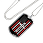Jesus Christian Necklace Stainless Steel or 18k Gold Dog Tag 24" Chain-Express Your Love Gifts