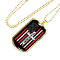 Jesus Christian Necklace Stainless Steel or 18k Gold Dog Tag 24" Chain-Express Your Love Gifts