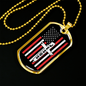 Jesus Christian Necklace Stainless Steel or 18k Gold Dog Tag 24" Chain-Express Your Love Gifts