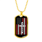 Jesus Christian Necklace Stainless Steel or 18k Gold Dog Tag 24" Chain-Express Your Love Gifts