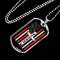 Jesus Christian Necklace Stainless Steel or 18k Gold Dog Tag 24" Chain-Express Your Love Gifts
