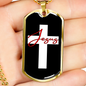 Jesus Cross Christian Necklace Stainless Steel or 18k Gold Dog Tag 24" Chain-Express Your Love Gifts