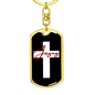 Jesus Cross Cross Keychain Stainless Steel or 18k Gold Dog Tag Keyring-Express Your Love Gifts