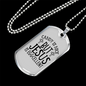 Jesus Eggcellent Christian Necklace Stainless Steel or 18k Gold Dog Tag 24" Chain-Express Your Love Gifts