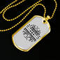 Jesus Everything Arrow Christian Necklace Stainless Steel or 18k Gold Dog Tag 24" Chain-Express Your Love Gifts
