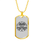 Jesus Everything Arrow Christian Necklace Stainless Steel or 18k Gold Dog Tag 24" Chain-Express Your Love Gifts