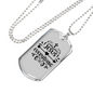 Jesus Everything Christian Necklace Stainless Steel or 18k Gold Dog Tag 24" Chain-Express Your Love Gifts