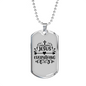 Jesus Everything Cross Christian Necklace Stainless Steel or 18k Gold Dog Tag 24" Chain-Express Your Love Gifts