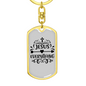 Jesus Everything Cross Heart Keychain Stainless Steel or 18k Gold Dog Tag Keyring-Express Your Love Gifts