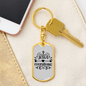 Jesus Everything Cross Heart Keychain Stainless Steel or 18k Gold Dog Tag Keyring-Express Your Love Gifts
