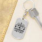 Jesus Everything Cross Keychain Stainless Steel or 18k Gold Dog Tag Keyring-Express Your Love Gifts