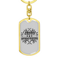 Jesus Everything Keychain Stainless Steel or 18k Gold Dog Tag Keyring-Express Your Love Gifts
