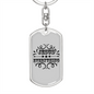Jesus Everything Keychain Stainless Steel or 18k Gold Dog Tag Keyring-Express Your Love Gifts