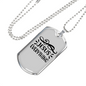 Jesus Everything Symbols Christian Necklace Stainless Steel or 18k Gold Dog Tag 24" Chain-Express Your Love Gifts