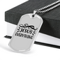 Jesus Everything Symbols Christian Necklace Stainless Steel or 18k Gold Dog Tag 24" Chain-Express Your Love Gifts