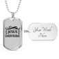 Jesus Everything Symbols Christian Necklace Stainless Steel or 18k Gold Dog Tag 24" Chain-Express Your Love Gifts
