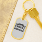 Jesus Everything Symbols Keychain Stainless Steel or 18k Gold Dog Tag Keyring-Express Your Love Gifts