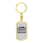 Jesus Everything Symbols Keychain Stainless Steel or 18k Gold Dog Tag Keyring-Express Your Love Gifts