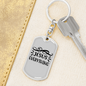 Jesus Everything Symbols Keychain Stainless Steel or 18k Gold Dog Tag Keyring-Express Your Love Gifts