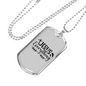 Jesus Everything With Symbols Christian Necklace Stainless Steel or 18k Gold Dog Tag 24" Chain-Express Your Love Gifts