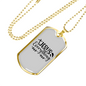 Jesus Everything With Symbols Christian Necklace Stainless Steel or 18k Gold Dog Tag 24" Chain-Express Your Love Gifts