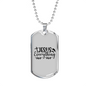 Jesus Everything With Symbols Christian Necklace Stainless Steel or 18k Gold Dog Tag 24" Chain-Express Your Love Gifts