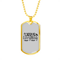 Jesus Everything With Symbols Christian Necklace Stainless Steel or 18k Gold Dog Tag 24" Chain-Express Your Love Gifts