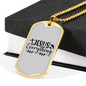 Jesus Everything With Symbols Christian Necklace Stainless Steel or 18k Gold Dog Tag 24" Chain-Express Your Love Gifts