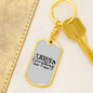 Jesus Everything With Symbols Keychain Stainless Steel or 18k Gold Dog Tag Keyring-Express Your Love Gifts