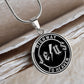 Jesus Highway to Heaven Circle Necklace Stainless Steel or 18k Gold 18-22"-Express Your Love Gifts