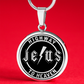 Jesus Highway to Heaven Circle Necklace Stainless Steel or 18k Gold 18-22"-Express Your Love Gifts