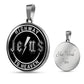 Jesus Highway to Heaven Circle Necklace Stainless Steel or 18k Gold 18-22"-Express Your Love Gifts