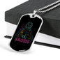 Jesus Holy Image Christian Necklace Stainless Steel or 18k Gold Dog Tag 24" Chain-Express Your Love Gifts