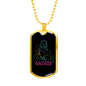 Jesus Holy Image Christian Necklace Stainless Steel or 18k Gold Dog Tag 24" Chain-Express Your Love Gifts