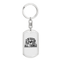 Jesus Is Before All Things Keychain Stainless Steel or 18k Gold Dog Tag Keyring-Express Your Love Gifts