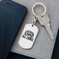 Jesus Is Before All Things Keychain Stainless Steel or 18k Gold Dog Tag Keyring-Express Your Love Gifts